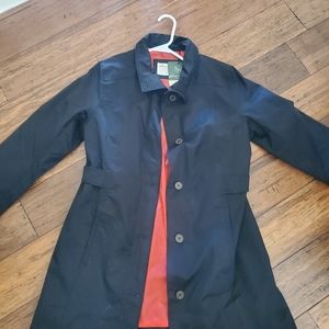Eddie Bauer medium black trench